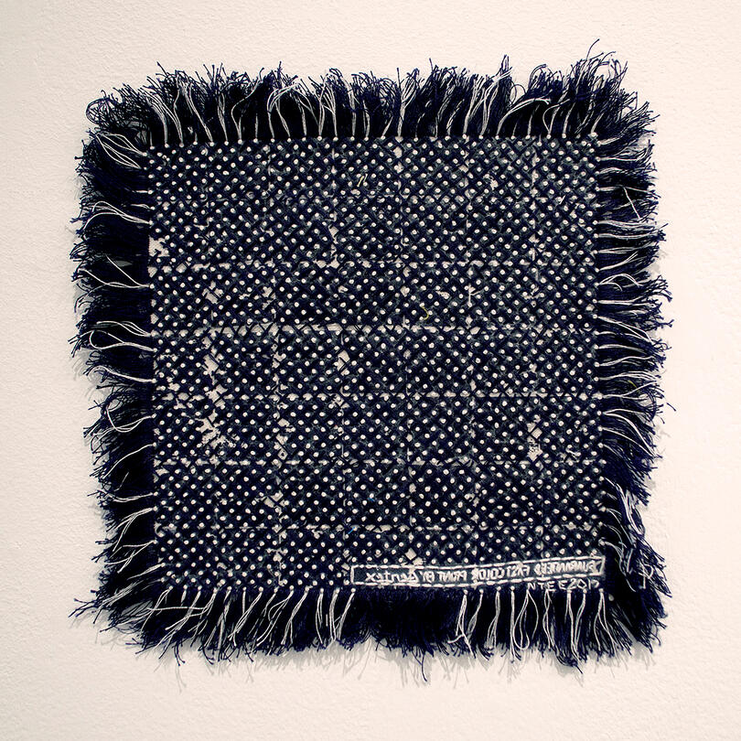 Likeness #127 - Thread and photo transfer on canvas - 9 x 9 inches - 2017