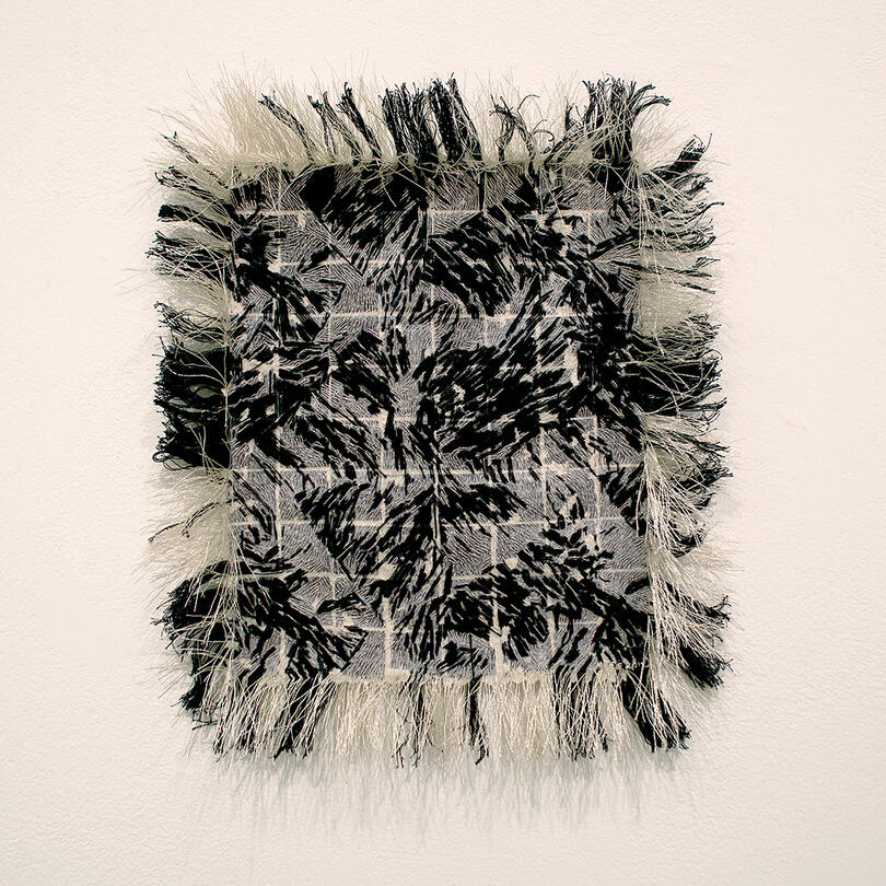 Likeness #121 - Thread and photo transfer on canvas - 13 x 11 inches - 2017