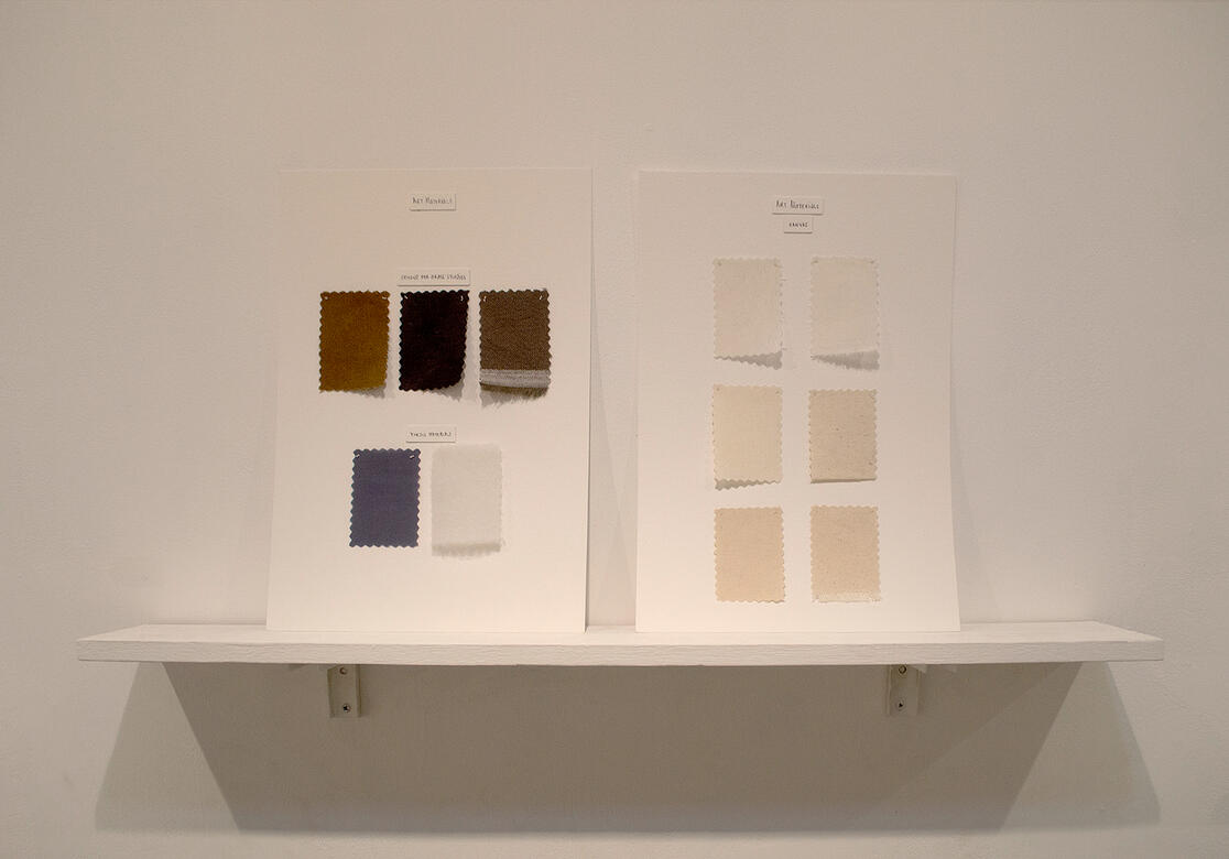 Swatch Catalog (Art Materials) - Textile on paper board - 15 x 10 inches (each) - 2017