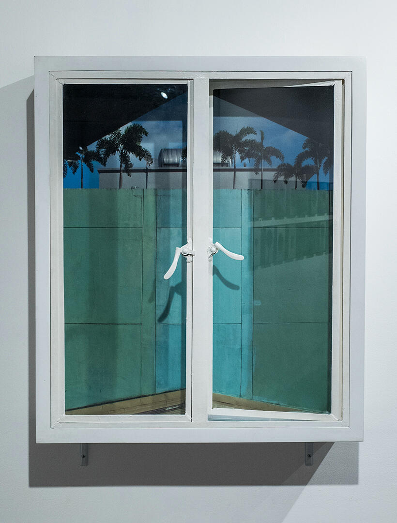 There Used To Be A View - Assemblage - 39.25 x 33.5 x 8 inches - 2017 for "MOspace X Over Photography", MOSpace (photo courtesy of MO_Space)